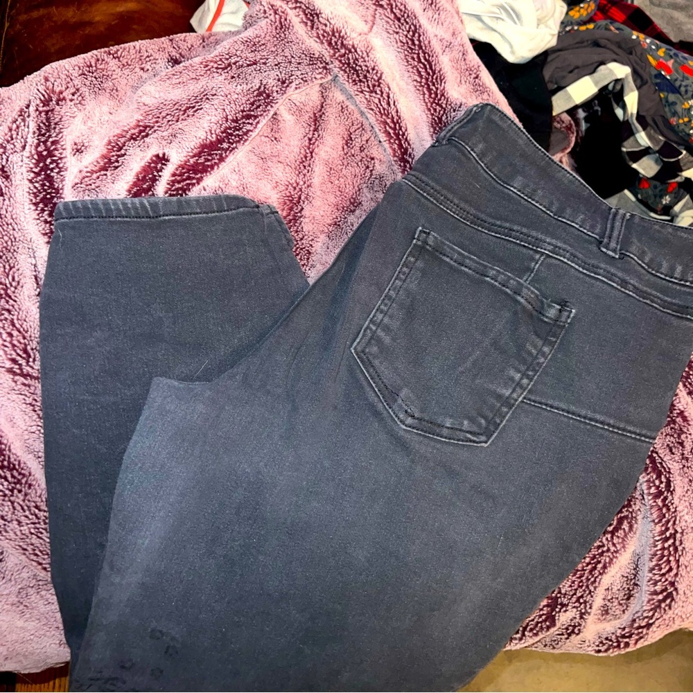 D jeans 18W capri stretch jeans